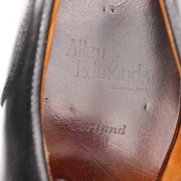 Allen Edmonds Captoe Cortland Men\'s Size 12 D Black Oxford Made USA Dress Shoes main image 9